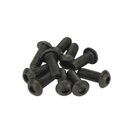 M6 (6mm x 16mm) Hex Socket Button Head Screws - Black High Tensile 10.9 (Pack of 20)