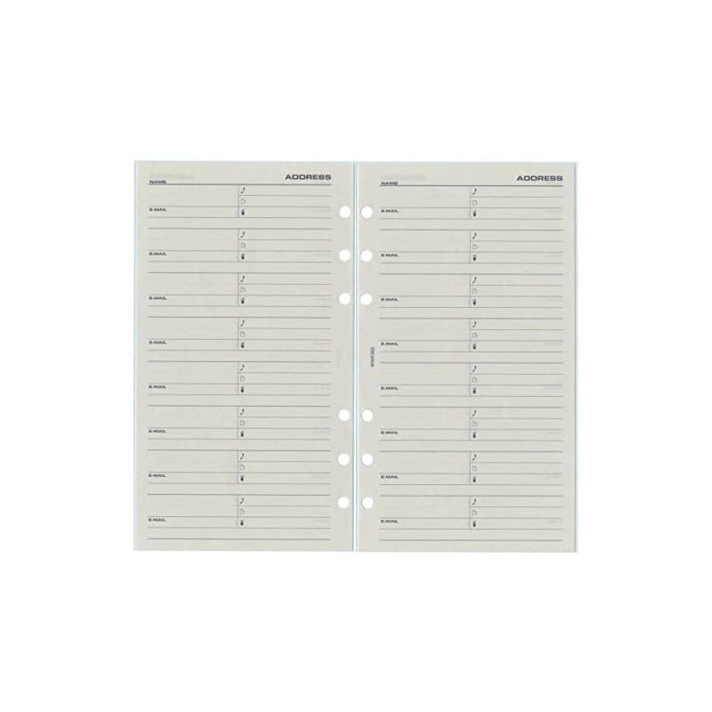 reimei藤井 Keyword System Notebook Refill Address (8 Name) Bible size