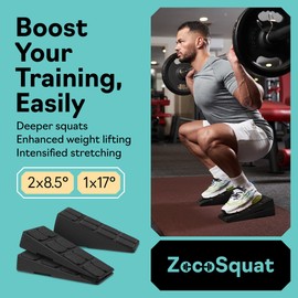 Squat Wedge Set of 3 - Squat Wedge Block 520 LBS Weight Capacity - Slant Board for Calf Stretching - Calf Stretcher Slant Board - yoga blocks