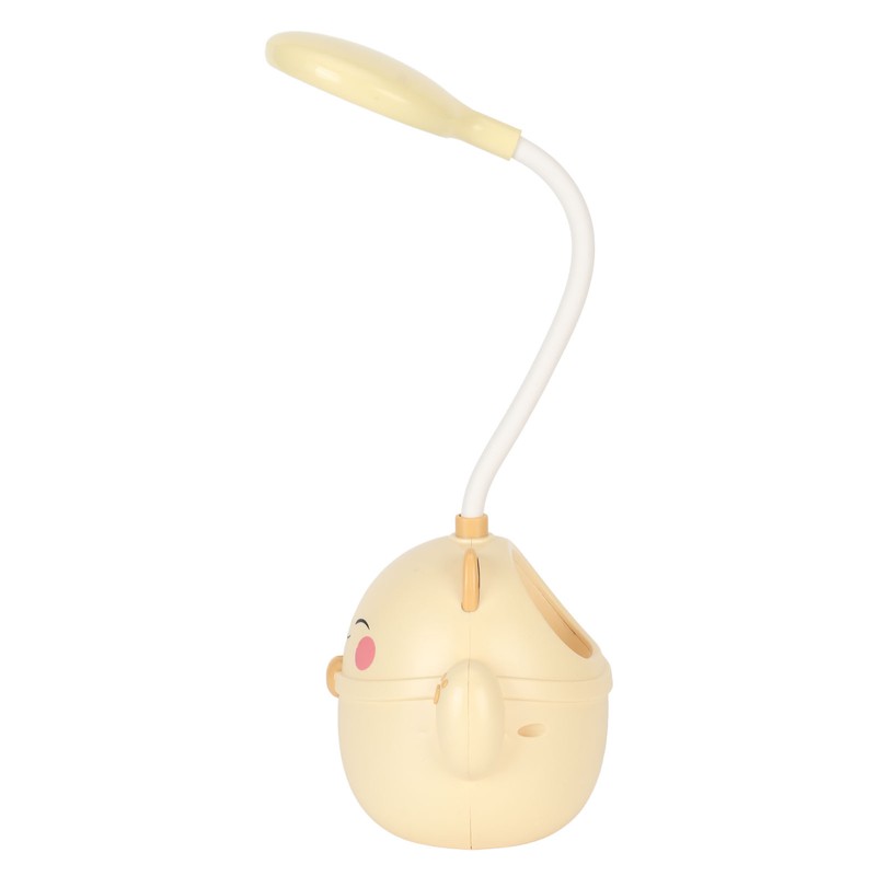 LED Table Lamp USB Charging Gooseneck Reading Light Pen Holder