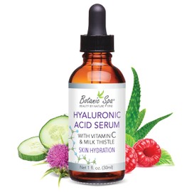 Hyaluronic Acid Serum with Vitamin C and Milk Thistle-Plumps and Hydrates,1 oz