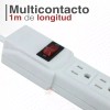 J.H. Company Multicontacto 6 Contactos 2 Puertos Usb Boton 11167