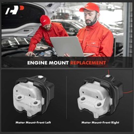 A-Premium 2PCS Front Left and Right Engine Motor Mount Set Compatible with Dodge Charger 2007-2010, Magnum 2005-2008 & Chrysler 300 2005-2010, 5.7L, AWD, Replace# 4578046AC, 4578194AC