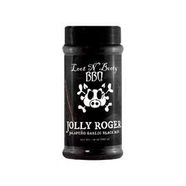 Loot N' Booty Jolly Roger Jalapeno Garlic Black Rub - 14 oz - pack of 4