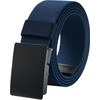 LionVII Elastic Belt for Men Work Nylon Canvas with Metal