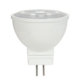 Satco S9281, 3W, MR11, 3000K, 25° Beam Spread, 25,000 Hour Life, 210 Lumens, GU4 Base, 12V AC/DC, LED Bulb