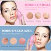 Cepillo Limpiador Facial de Silicona, Función de Luz Roja y