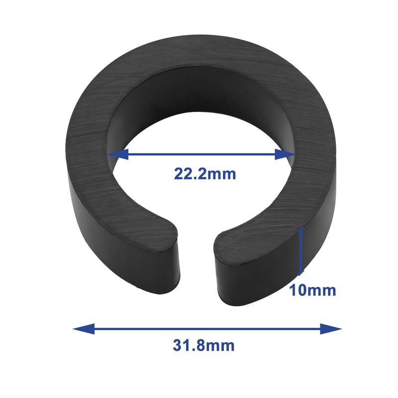 Create idea 8PCS 22.2mm Open Type Rubber Reducer Shim for