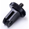 Chronos Black Aluminum Tripod Adapter Mount for GoPro Cameras