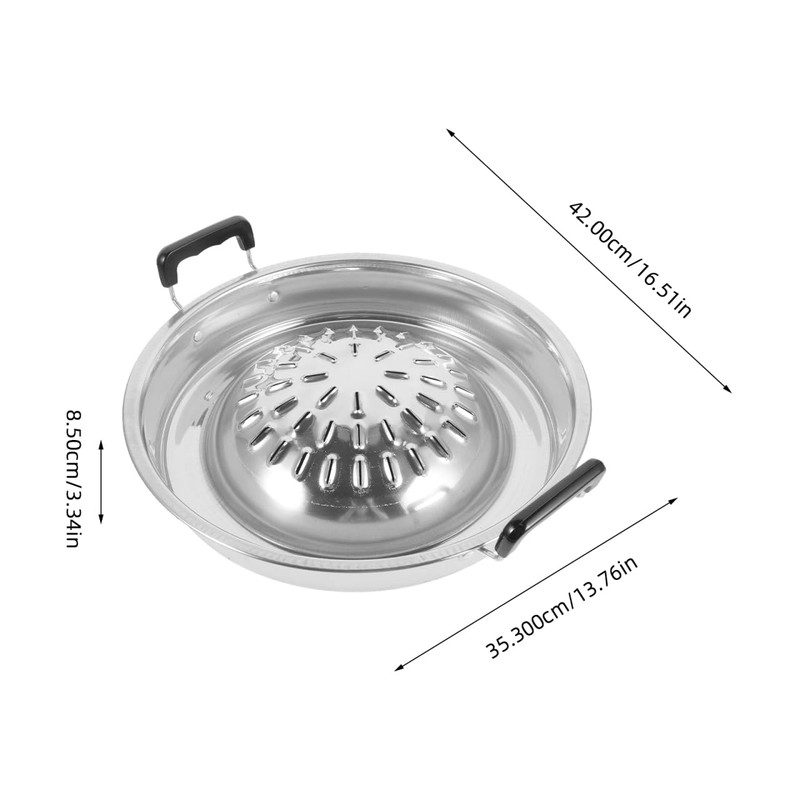 ABOOFAN Korean Bbq Grill Pan Stainless Steel Barbecue Stove Portable
