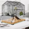 Metal Hamster Cage with Transparent Hamster Habitats and 4PCS Cage