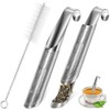 Jindizi Stainless Steel Stick Pipe Tea Steeper Strainer, with Cleaning