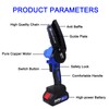 Cordless Chainsaw Mini Chainsaw with 2x 1500mAh Batteries and Charger,