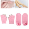 Guantes de Spa con Pantalla Táctil Rosa, Guantes Hidratantes, Guantes