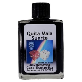 Jinx Removing Oil (Quita Mala Suerte Aceite) Jinx Removing Oil- Spiritual Cleansing - Remove Negative Energy & Blockages for Success-0.5 FL OZ(1 Pack)