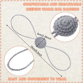 Eurzom 8 Pcs Winter Nose Warmer, One Size Crochet Cozy Nose Cover for Women Men Cold Weather Outdoor Activities Winter Gifts, 8 Colors