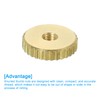 sourcing map Knurled Thumb Nuts, 8Pcs M3 x D11mm x
