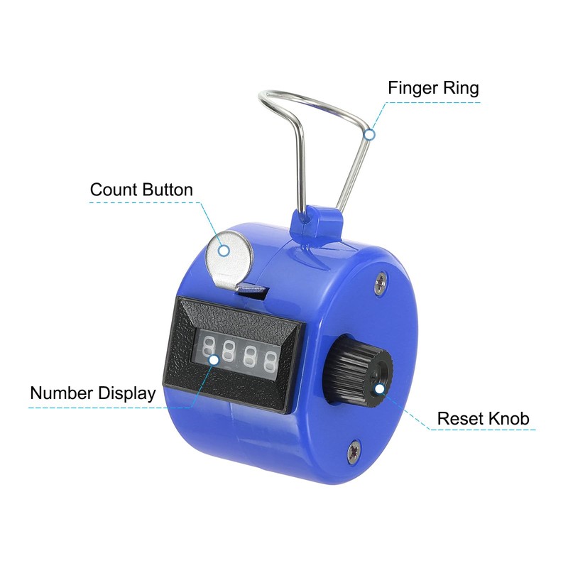 PATIKIL Clicker Counter, 2 Pack Handheld Tally Counter Mechanical 4-Digit