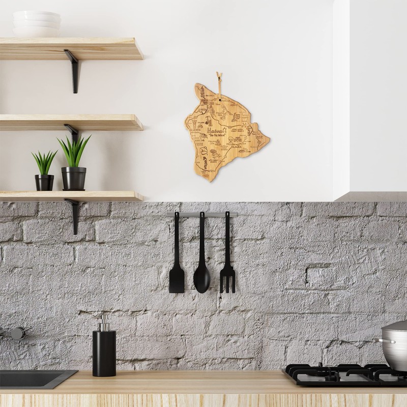 Totally Bamboo Destination Hawaii Serving and Cutting Board, Includes Hang