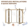 Wokape 7Pcs Bifold Door Hardware Repair Kit, Bifold Sliding Closet