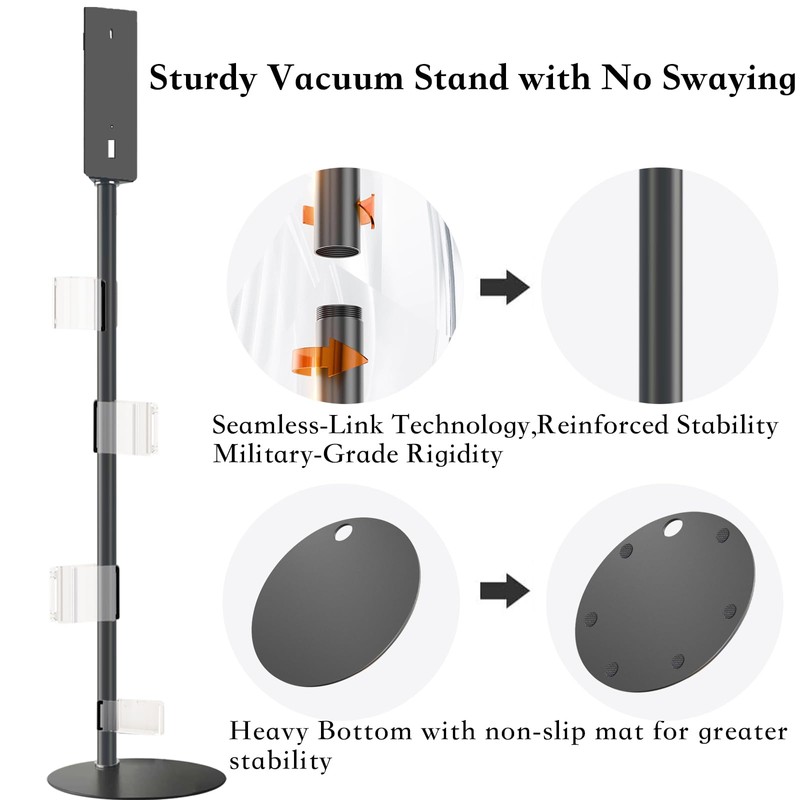 Lasvea Height-Adjustment Vacuum Stand for V7/V8/V10/V11/V12/V15/Gen5,Pure Metal Storage Holder with