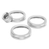 4Pcs A/C Knob Ring Trim Volume Adjuster Decor Fit for