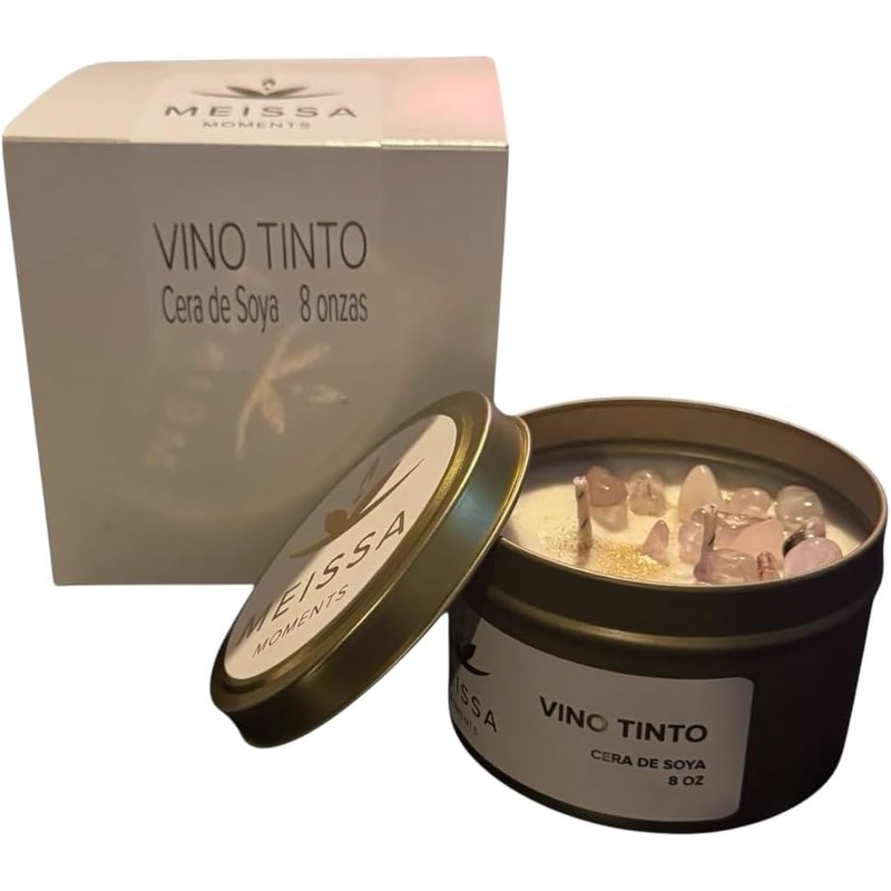 Vela aromática de cera de soya Frutos Rojos – 8