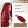 Burgundy Human Braiding Hair 28 Inch 100G 2 Bundles Deep