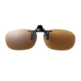 Swans SCP-22 BR BR BR Polarized Sunglasses, Clip-on, Flip-Type, Made in Japan, Polarized Brown, Free Size