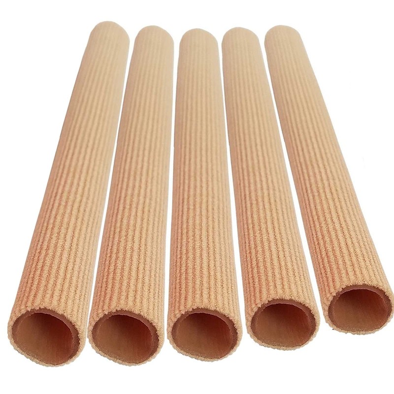 5 Stück Silikon Zehenschutz Schlauchbandage Fingerbandage Fingerschutz Gel Zehenpolster 15x2cm