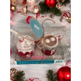 Unbranded Christmas Hot Coco Peppermint Cute Salt/ Pepper Shakers Collectibles