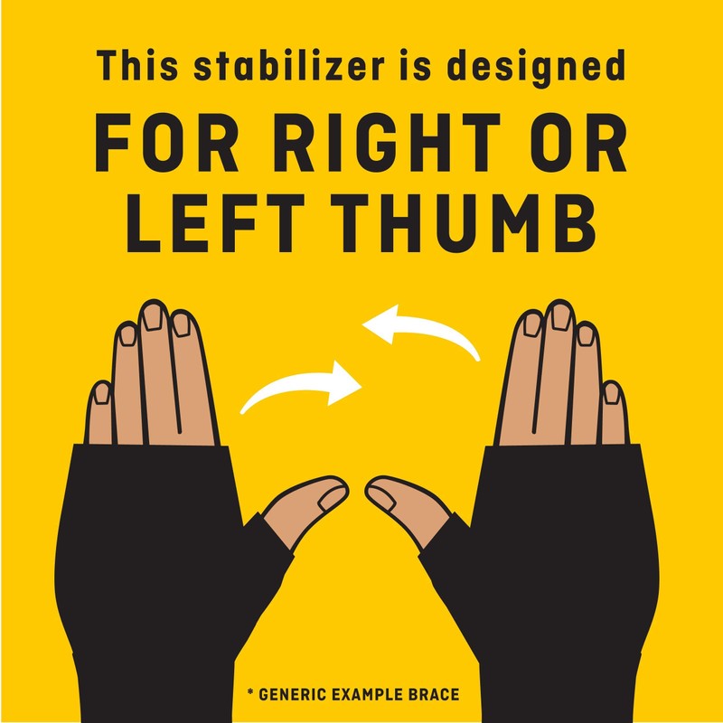 FUTURO Deluxe Thumb Stabilizer, Left or Right Hand, Small/Medium Size,