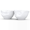 Medium bowls, dip bowls, set of 4 grinding, kissing mouth,