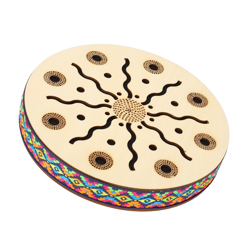 Sea Drum Ocean Wave Sound 8in Portable Maple Ethnic Musical