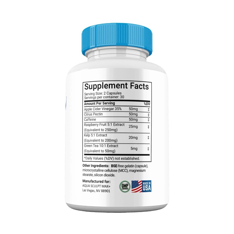 Aqua Sculpt Max+ Capsules, Max Strength, AquaSculpt Max Supplement (10