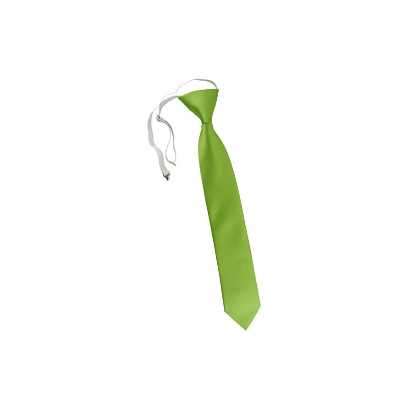 TigerTie Children's Tie in Plain - Tie Pre-Tied with Elastic