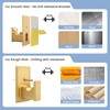 TKZTKZ No Drilling Curtain Rod Brackets:Self Adhesive Curtain Rod Holders