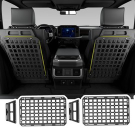 SZYANG Seat Back Molle Panel Compatible with 2015-2024 Ford F-150 Seat Back Organizers Molle Tactical Truck Organizer Replacement for 2015-2024 Ford F150 Accessories(2PCS)