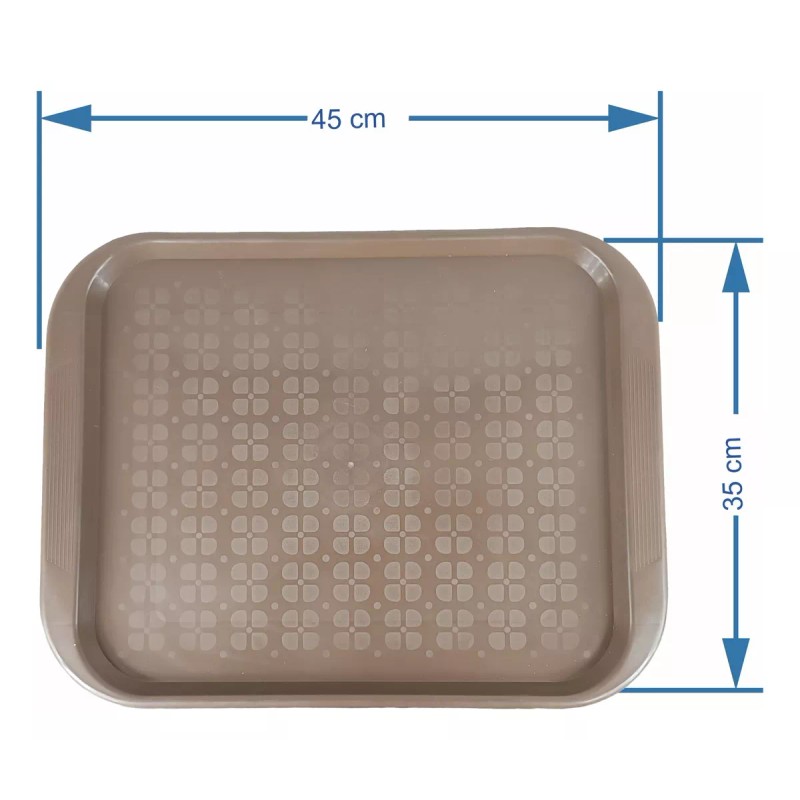 Boris 20 Charolas Restauranteras Cafes Plástico 45x35cm Bandeja