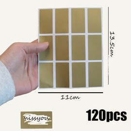 HCRXVV Scratch Cards Make Yourself 120 Pieces Scratch Cards to Write Yourself, 42 x 23 mm Gold Scratch Stickers, Scratch Stickers, Fake Scratch Cards for Pregnancy, You Will Be Grandma and Grandpa