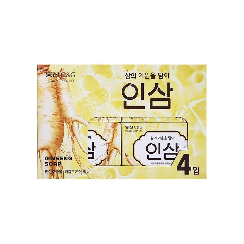 동산 삼의 기운을 담아 인삼 비누 90g 4입 x 1개