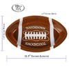 GiftExpress 10PC Plastic Football Serving Trays, Game Day Football Themed
