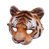 Himine Animals Dressed up Half Face Tiger Mask (Yellow)