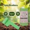 Eco Basics Biodegradable Garbage Bags with Handles – Small, 20