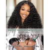 KLAIYI Curly Bye Bye Knots Glueless Wig Human Hair Pre