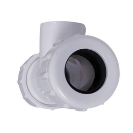Midline Valve 592DU012 PVC Compression Tee Pipe Fitting with FIP Branch; 1/2''; White Plastic