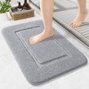LOCHAS Bathroom Rugs, 24" x 17" Small Bath Rug, Non