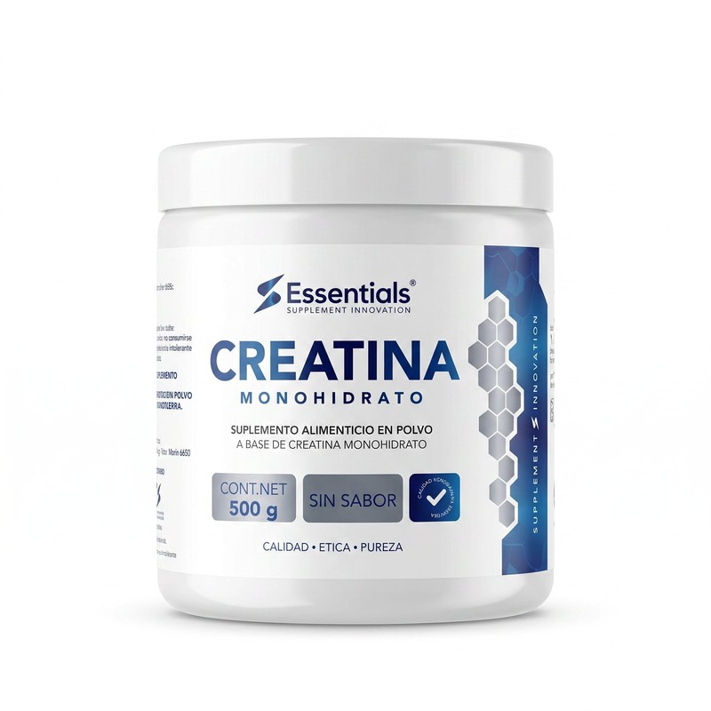 Creatina Monohidrato 100 pura Libre de azucares Libre de gluten