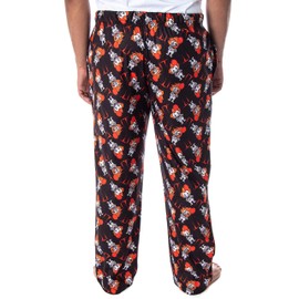IT The Movie Men's Pennywise The Clown Character All-Over Print Horror Movie Sleep Pajama Pants Loungewear (Medium)