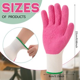 Sureio 3 Pairs Donning Gloves for Compression Stockings Gloves for Donning Gripping Compression Wear (Pink)